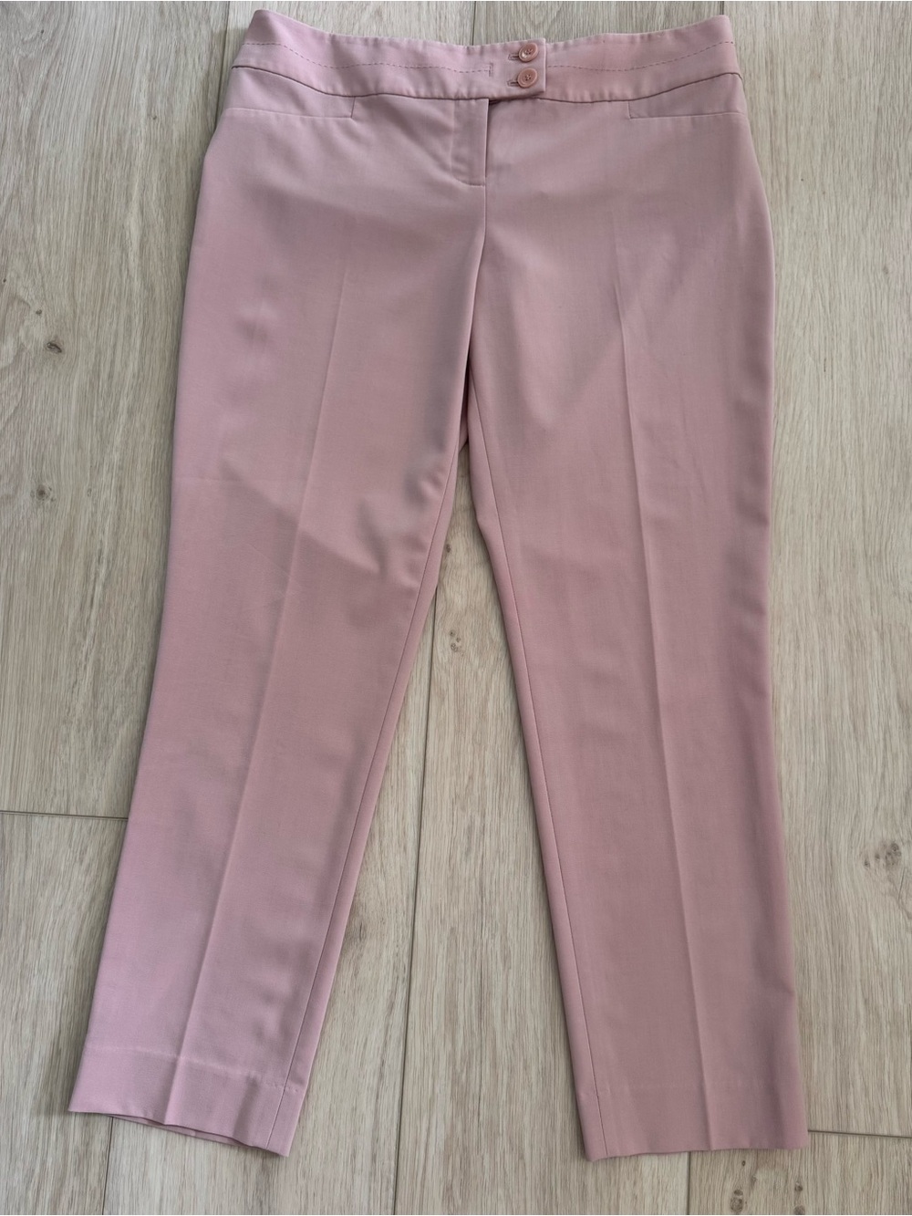 The Limited Drew Fit womens size 10 pink slim tapered leg dress pants flat front
